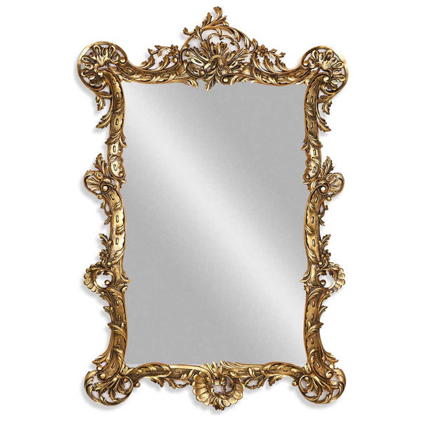 Rococo Rectangular Gold Mirror - Classic French style