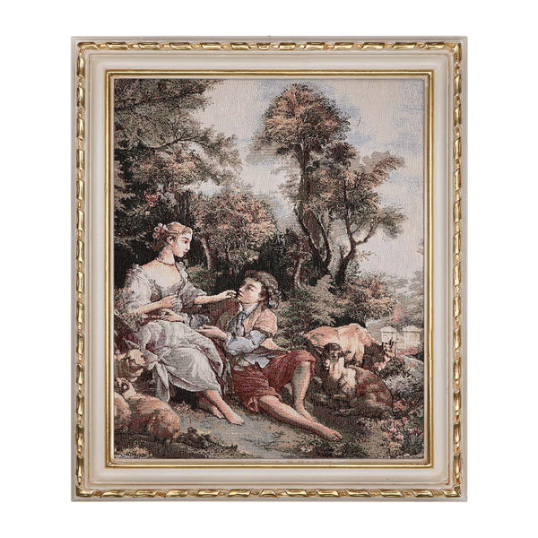 Cream White and Gold Romantic Wall art Tapestry- Code 001