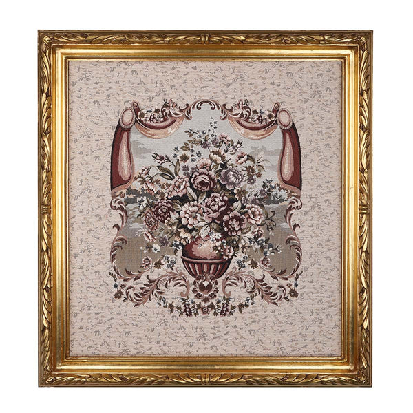Floral tapestry with Gold frame