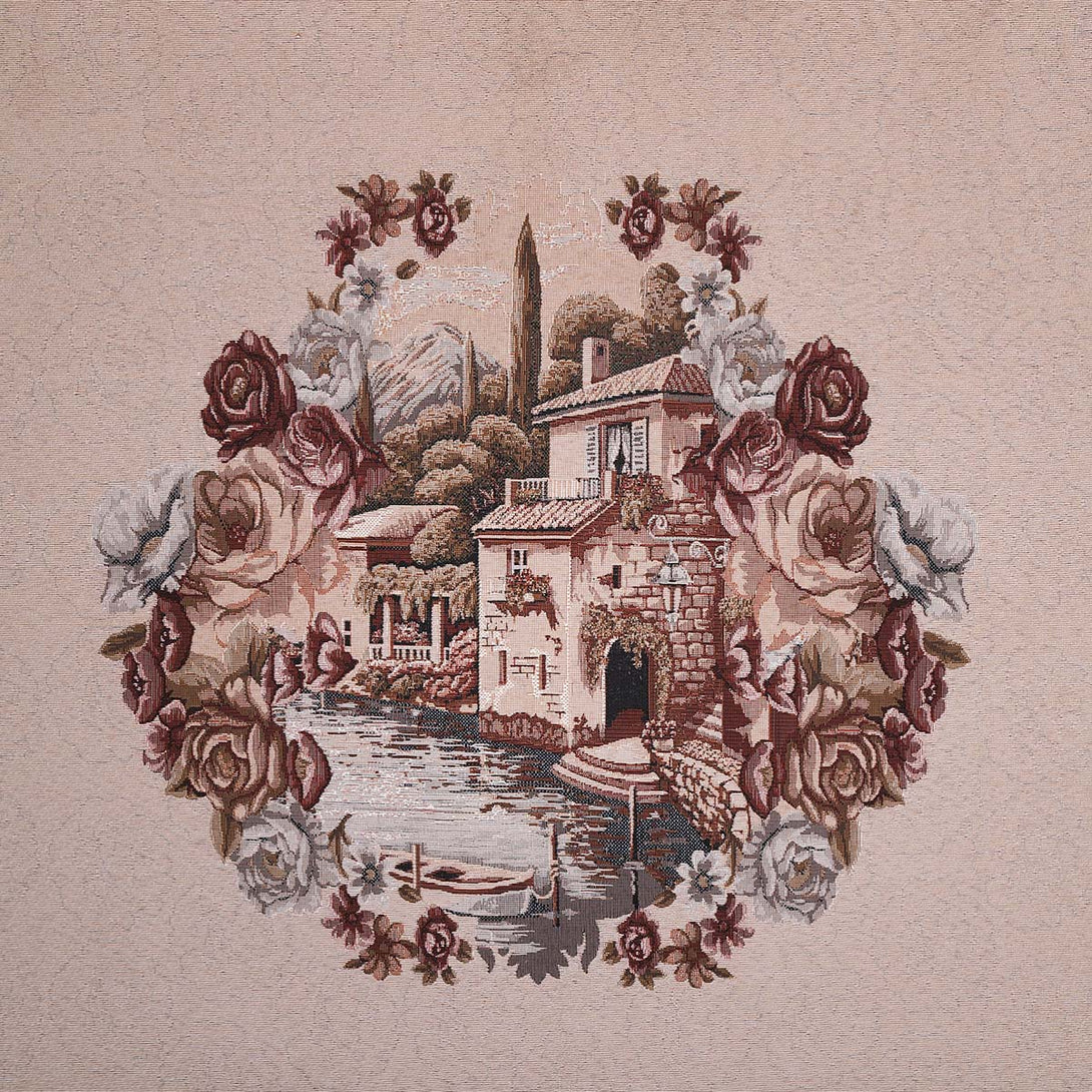 Classy Tapestry, white and gold frame