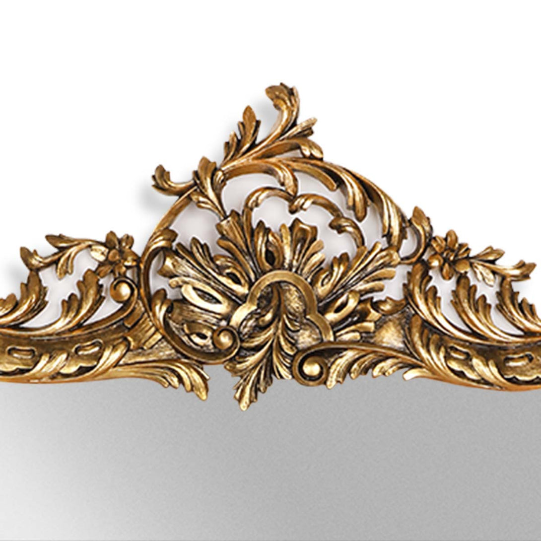 Rococo Rectangular Gold Mirror - Classic French style focus top