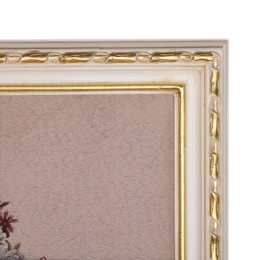 Classy Tapestry, white and gold frame