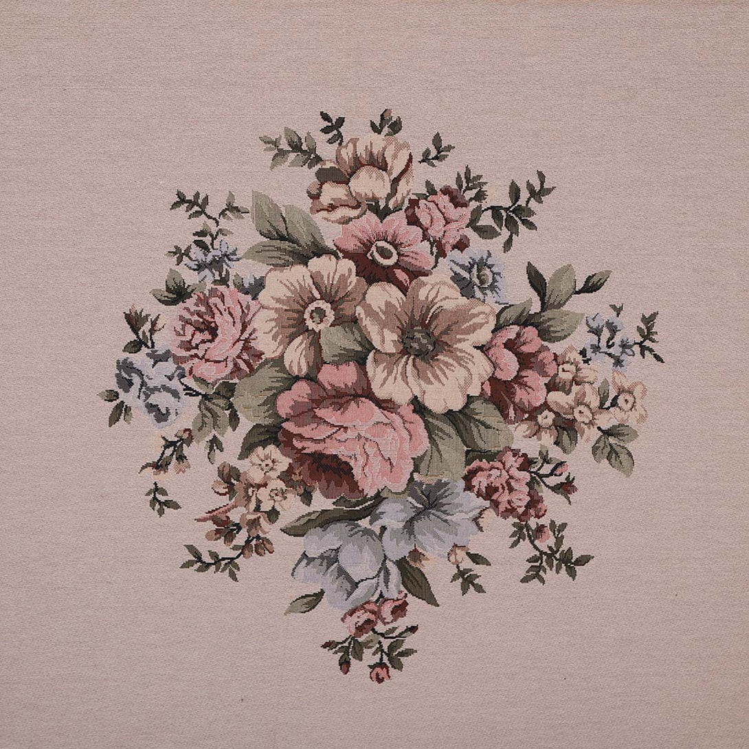 Floral Gobelin Tapestry Wall Art - Ornamental Roses - Code 003 focus