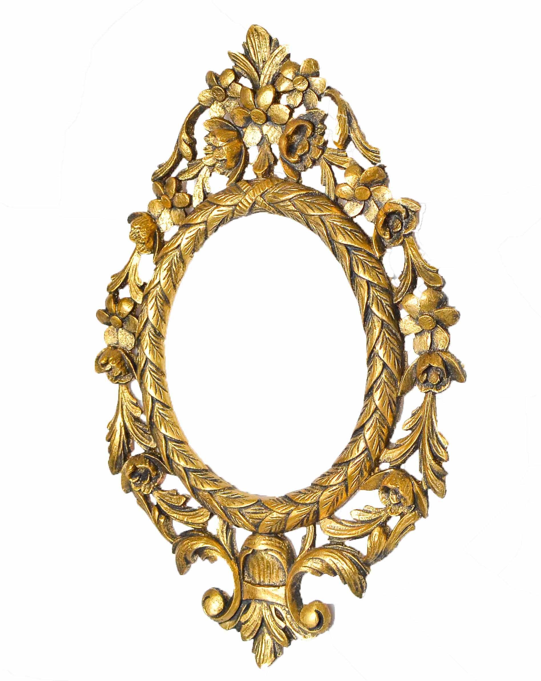 Ornate Gold Floral Picture on sale Frame