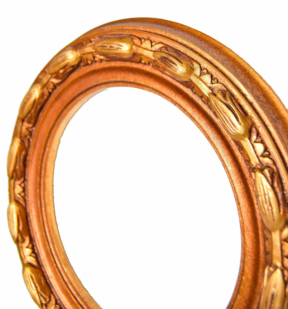 Handcrafted Antique Gilded Circular Frame - KAMAL HANDMADE