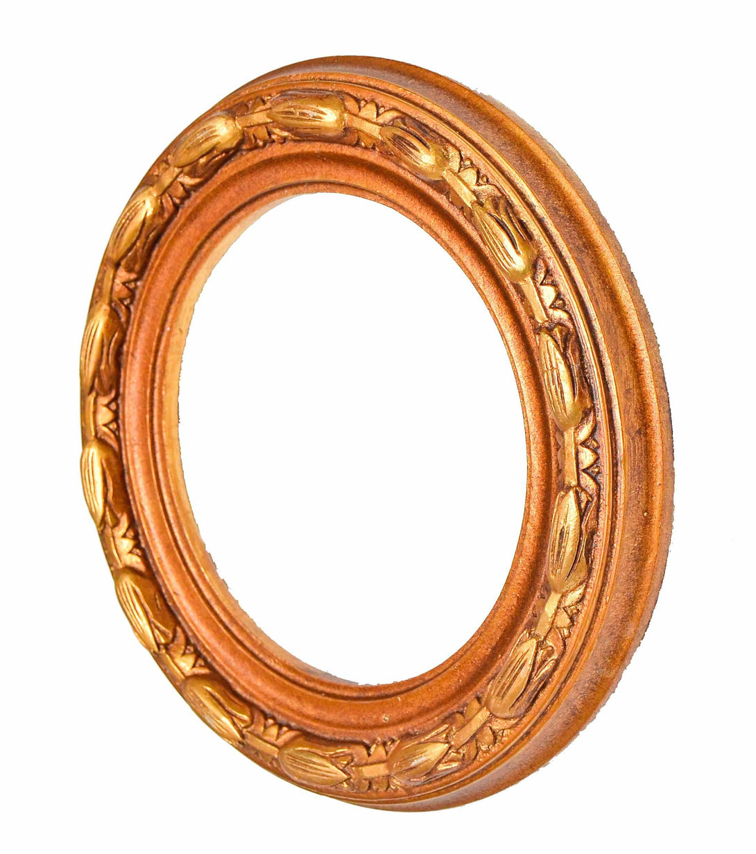 Handcrafted Antique Gilded Circular Frame - KAMAL HANDMADE