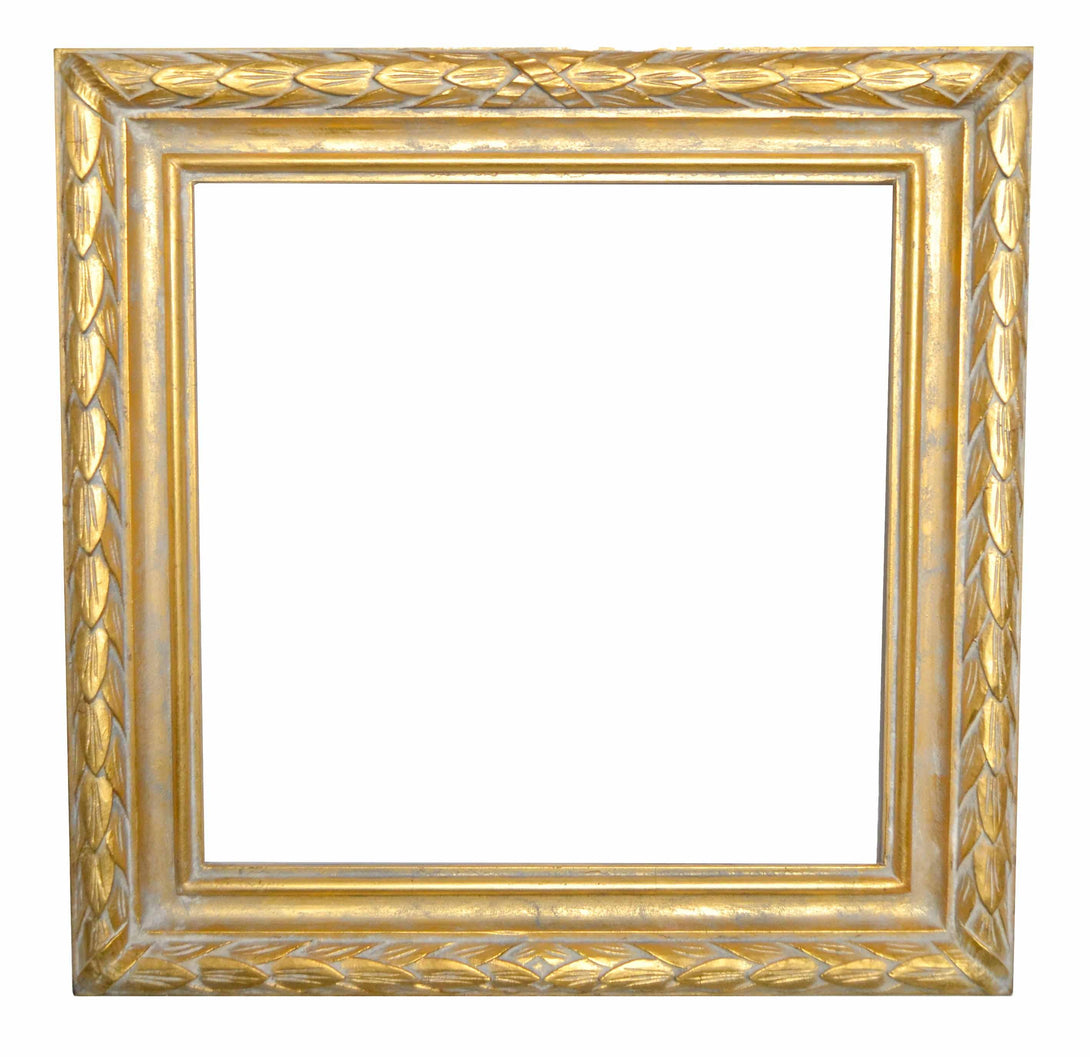 Handmade Gold Square Frame, wrapped leaves - KAMAL HANDMADE