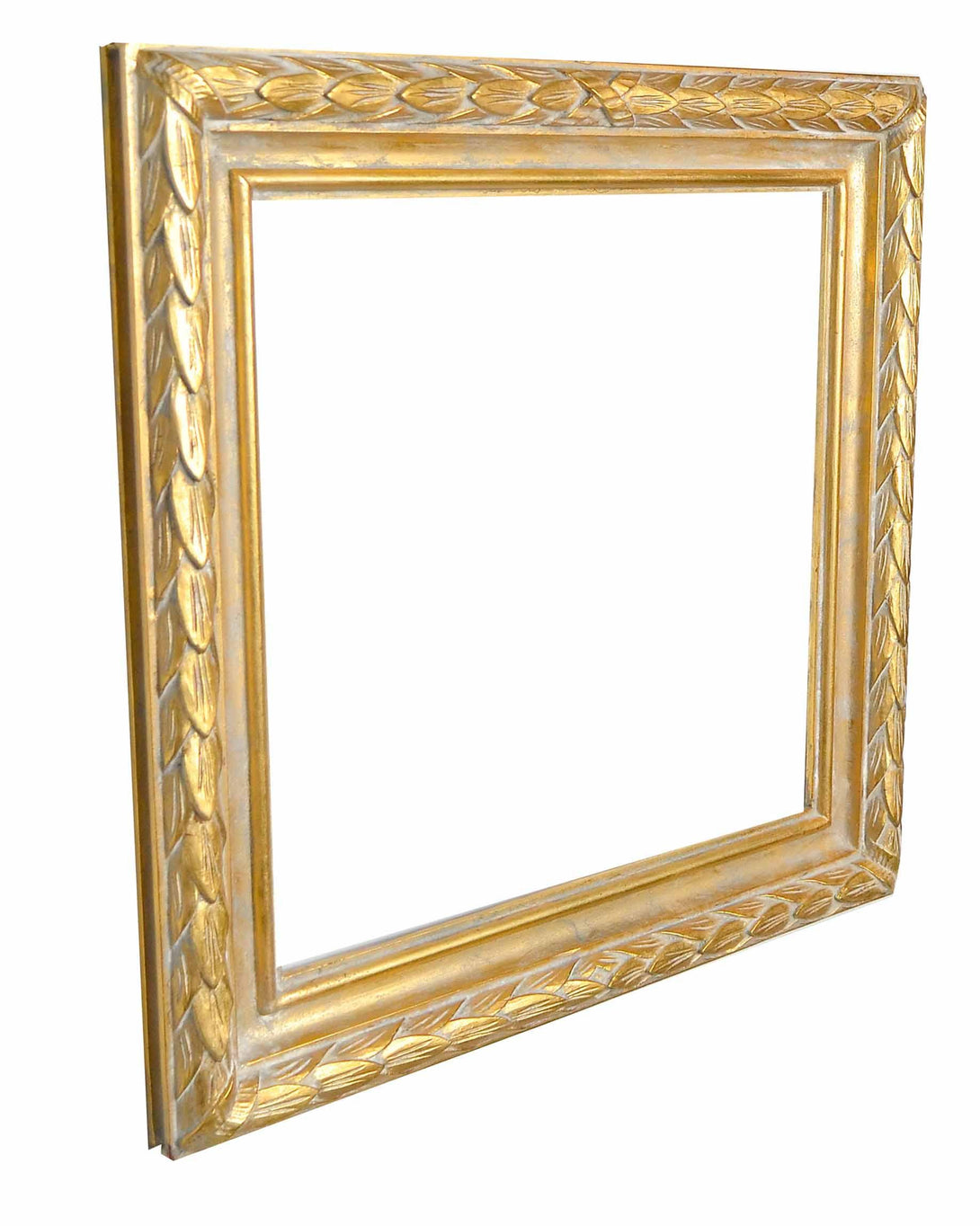 Handmade Gold Square Frame, wrapped leaves - KAMAL HANDMADE