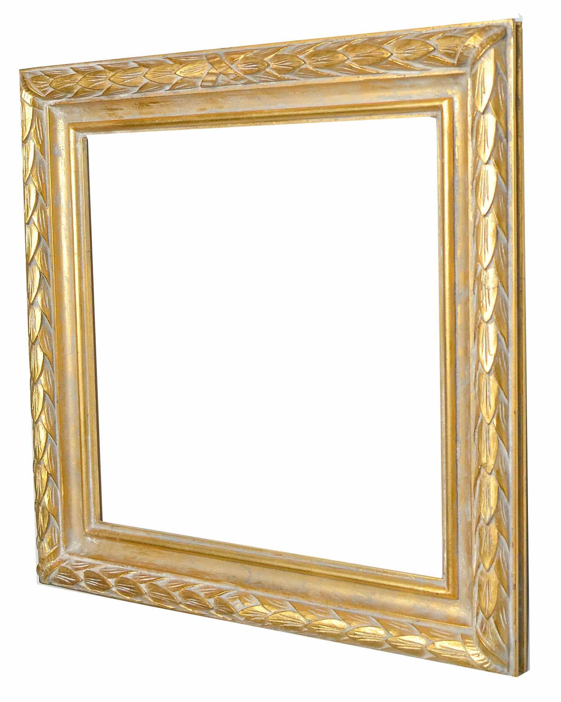 Handmade Gold Square Frame, wrapped leaves - KAMAL HANDMADE