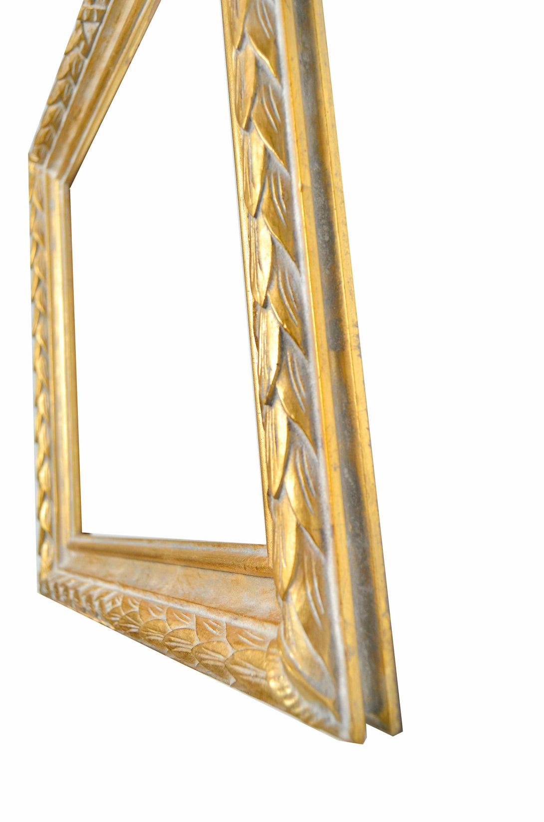 Handmade Gold Square Frame, wrapped leaves - KAMAL HANDMADE