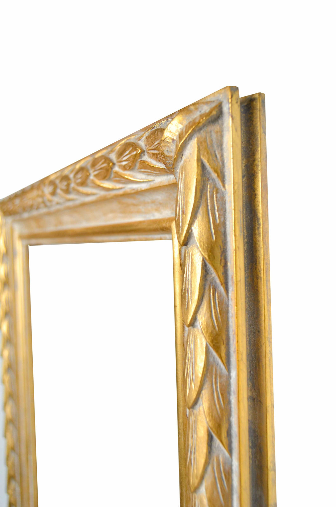 Handmade Gold Square Frame, wrapped leaves - KAMAL HANDMADE