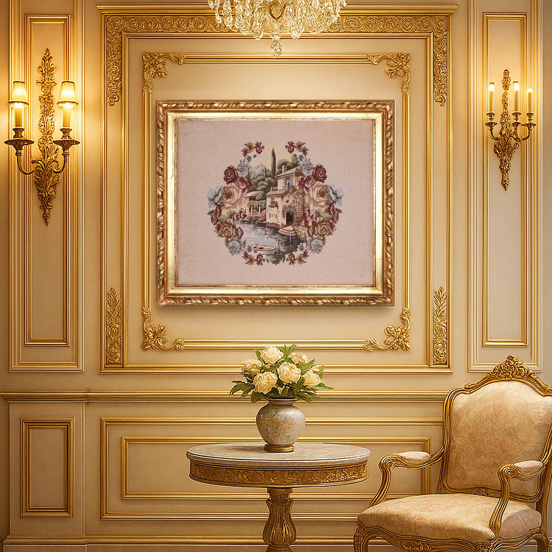 Classy Tapestry, gold frame