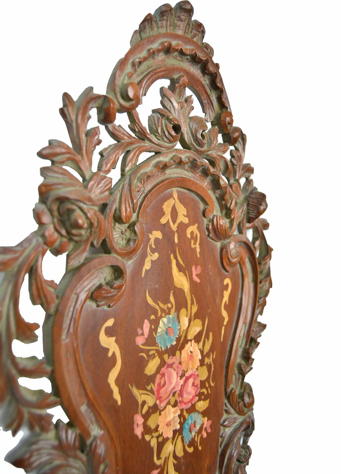 Pair of Handmade frame, Walnut Wood, Pink Floral - KAMAL HANDMADE