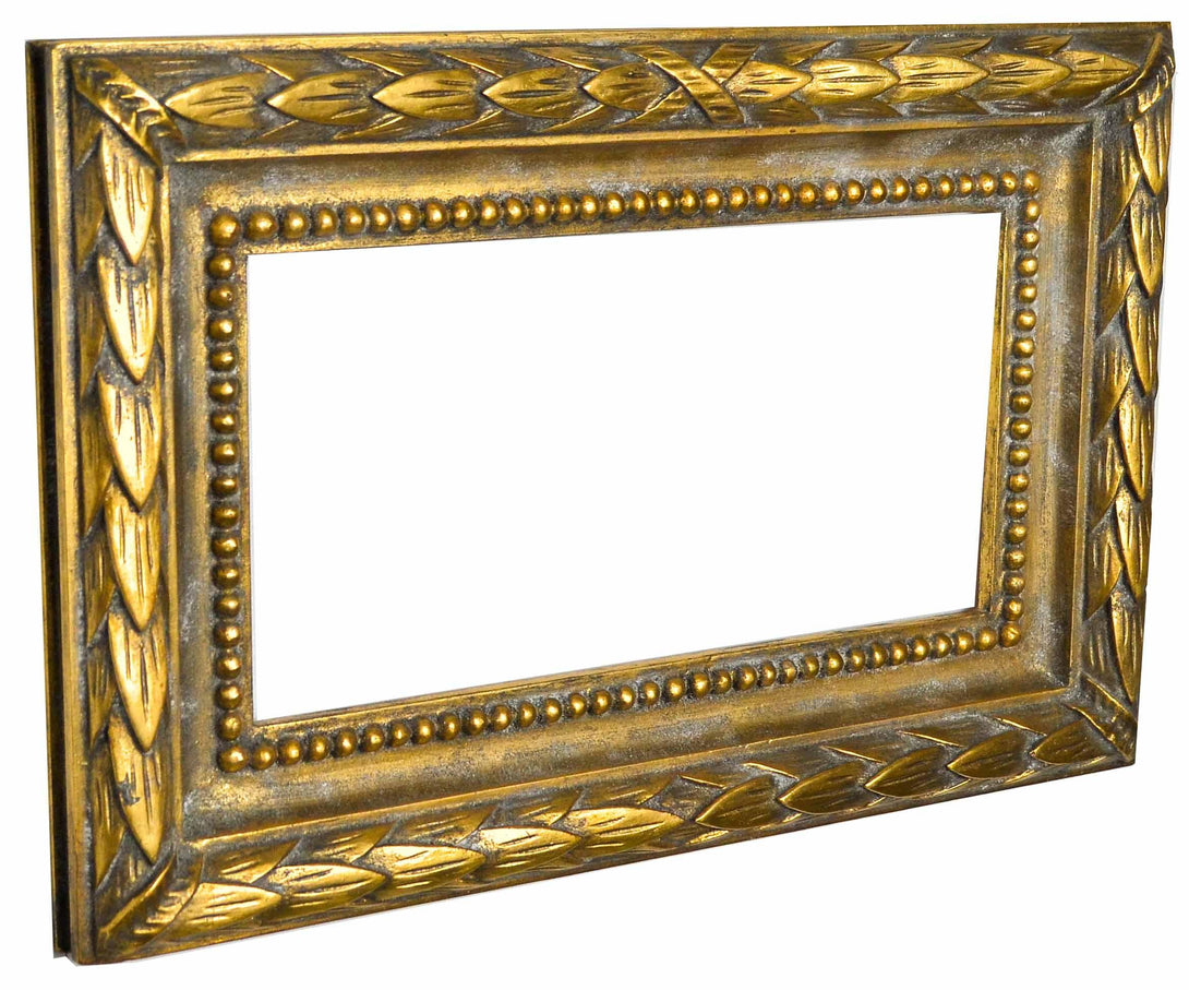 Elegant Handmade Gold Leaf Rectangular Frame - KAMAL HANDMADE